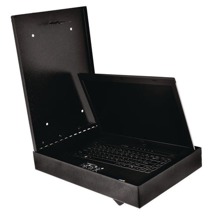 Large Wall Mounted Weatherproof Steel Secure Drop Box, 11 x 2.4 x 16, Black