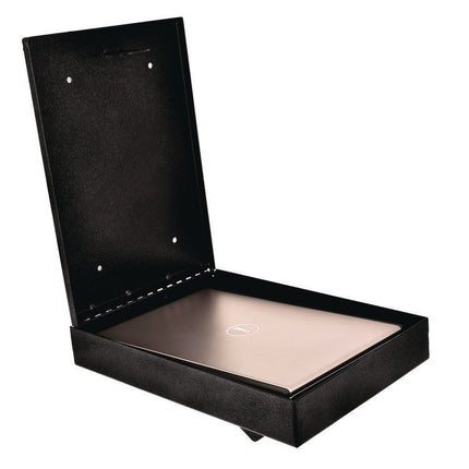 Large Wall Mounted Weatherproof Steel Secure Drop Box, 11 x 2.4 x 16, Black