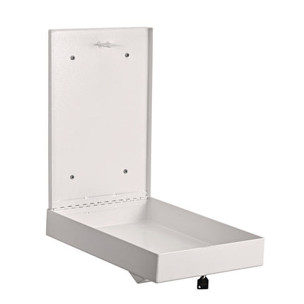 Large Wall Mounted Weatherproof Steel Secure Drop Box, 11 x 2.4 x 16, White