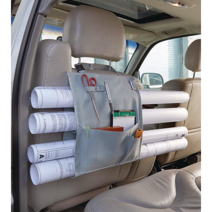 Blueprint Large Document Car Plan Holder with Pockets, 15 x 0.5 x 26.5, Blue
