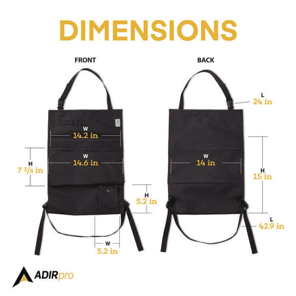 Blueprint Large Document Car Plan Holder with Pockets, 15 x 0.5 x 26.5, Blue
