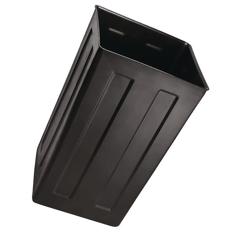 40 Gallon Rigid Plastic Waterproof Square Trash Can Insert Liner for Indoor/Outdoor Trash Can, Plastic, Black