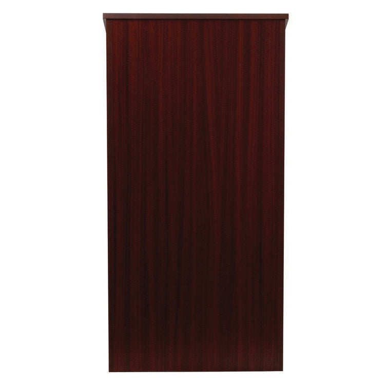 Wood Stand-up Podium Lectern Speaker Stand, 23 x 15 x 45.8, Mahogany