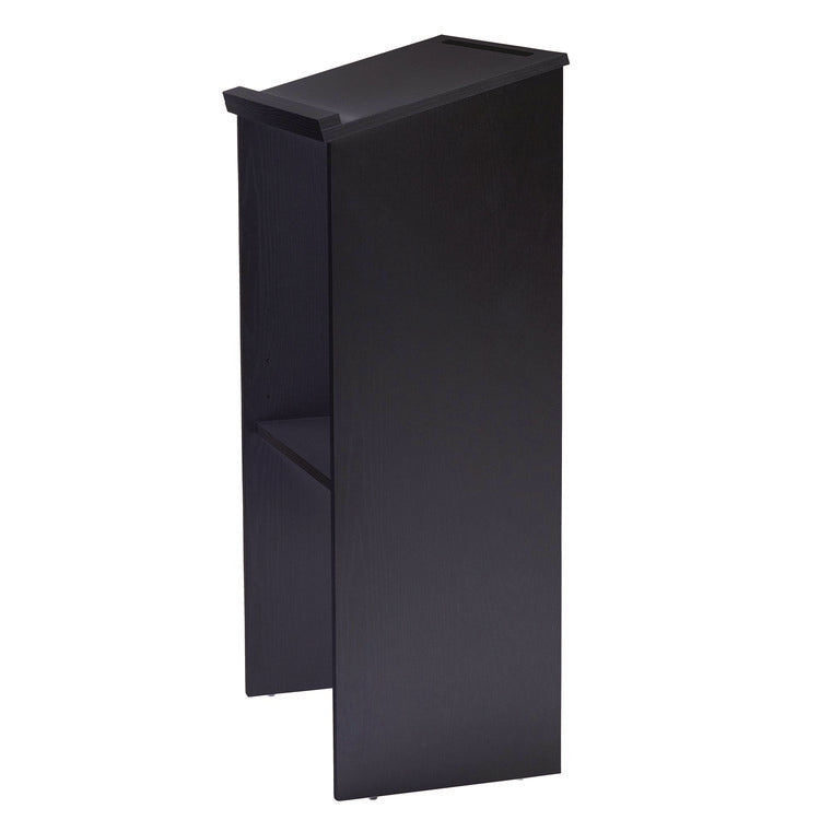 Wood Stand-up Podium Lectern Speaker Stand, 23 x 15 x 45.8, Black