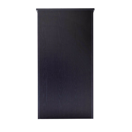 Wood Stand-up Podium Lectern Speaker Stand, 23 x 15 x 45.8, Black