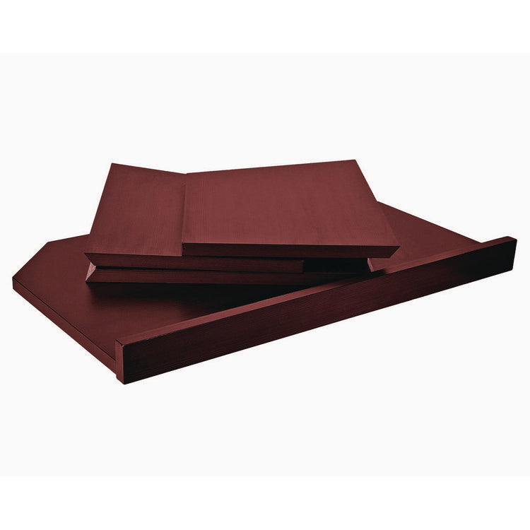 Foldable Tabletop Podium Lectern Speaker Stand, 27 x 16 x 19, Mahogany