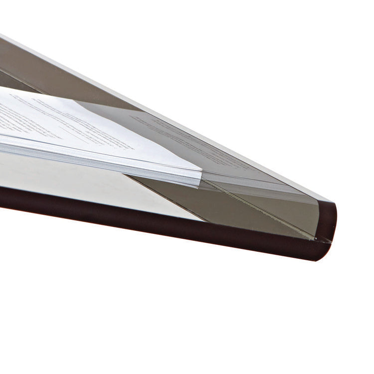 Acrylic Slanted Podium Lectern Speaker Stand, 26.75 x 12.5 x 47, Black