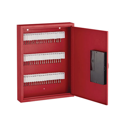 Steel Digital Lock Key Cabinet, 60-Key, 13 x 2.6 x 17, Stainless Steel 304, Red
