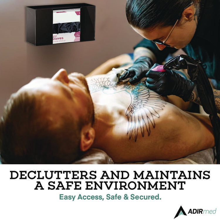 Acrylic Glove Dispenser, Single Box Capacity, 10.2 x 3.5 x 5.3, Black