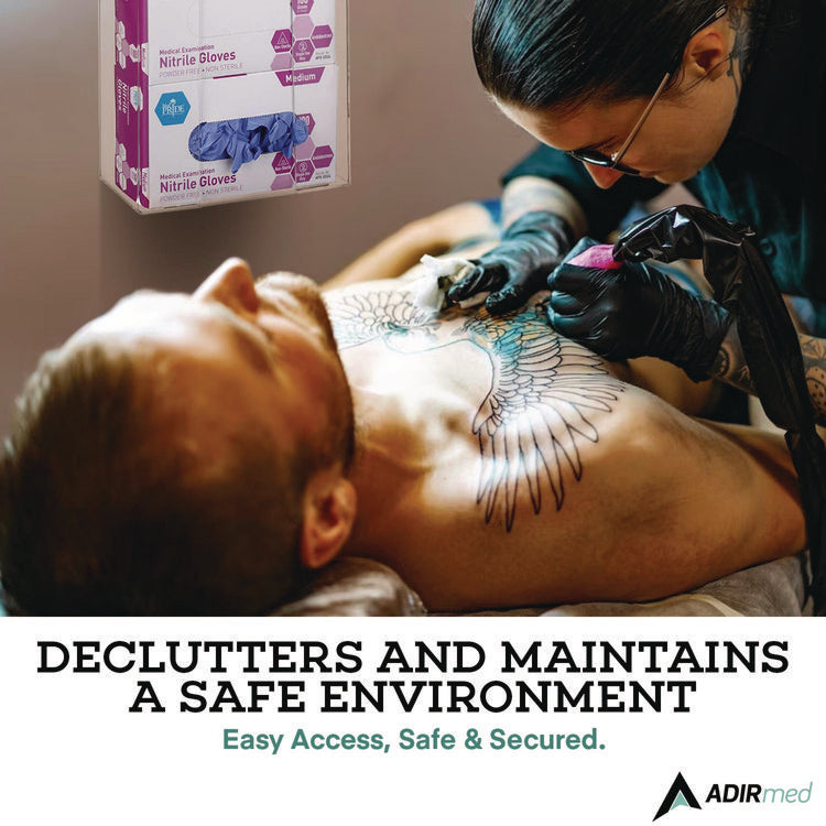 Acrylic Glove Dispenser, Double Box Capacity, 10.2 x 3.5 x 10.8, Clear