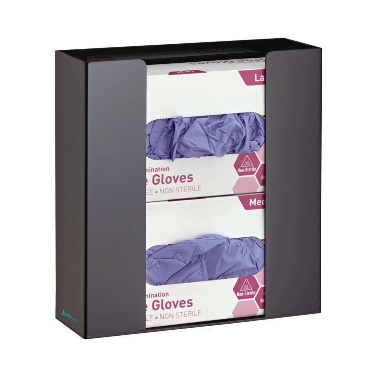Acrylic Glove Dispenser, Double Box Capacity, 10.2 x 3.5 x 10.8, Black