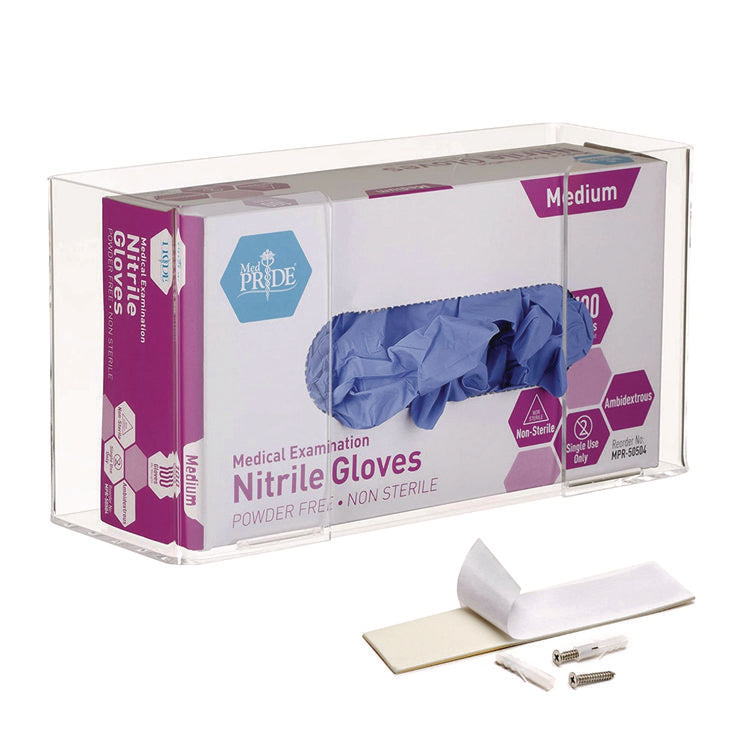 Acrylic Glove Dispenser, Single Box Capacity, 10.2 x 3.5 x 5.3, Clear