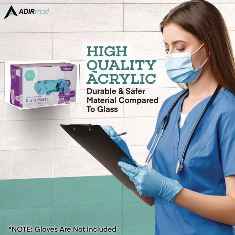 Acrylic Glove Dispenser, Single Box Capacity, 10.2 x 3.5 x 5.3, Clear