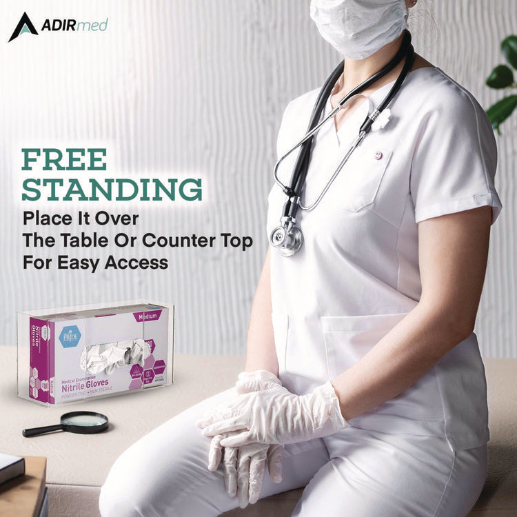 Acrylic Glove Dispenser, Single Box Capacity, 10.2 x 3.5 x 5.3, Clear