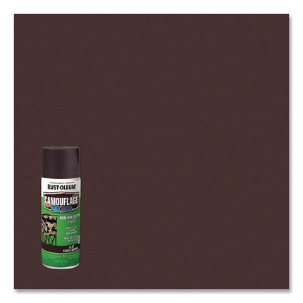 Camouflage Spray Paint, Flat Earth Brown, 12 oz Aerosol Can