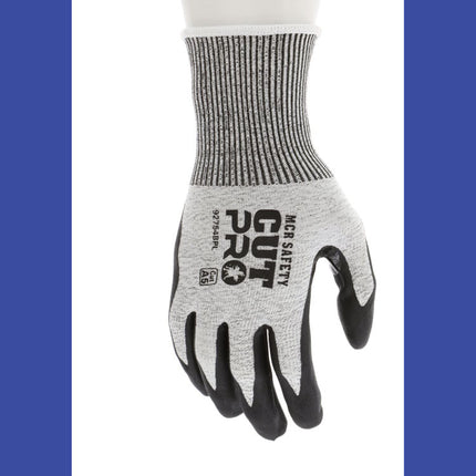Cut Pro 92754BP Gloves, Medium, Black/Gray, Dozen