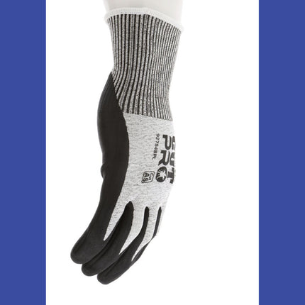 Cut Pro 92754BP Gloves, Medium, Black/Gray, Dozen