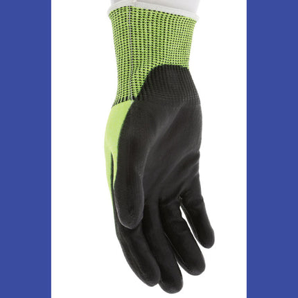 Cut Pro 9277PU Gloves, Large, Black/Lime, Dozen