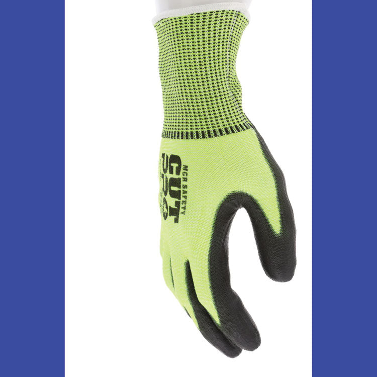 Cut Pro 9277PU Gloves, Medium, Black/Lime, Dozen