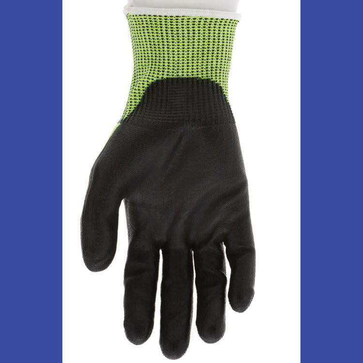 Cut Pro 9277PU Gloves, X-Large, Black/Lime, Dozen