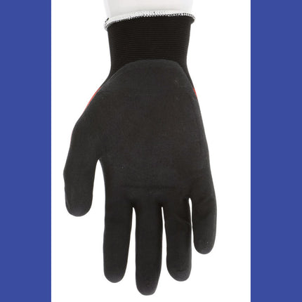 Ninja BNF N96970 Gloves, Large, Black/Red, Dozen
