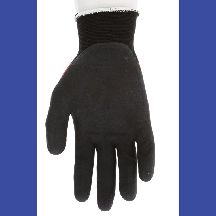 Ninja BNF N96970 Gloves, Large, Black/Red, Dozen