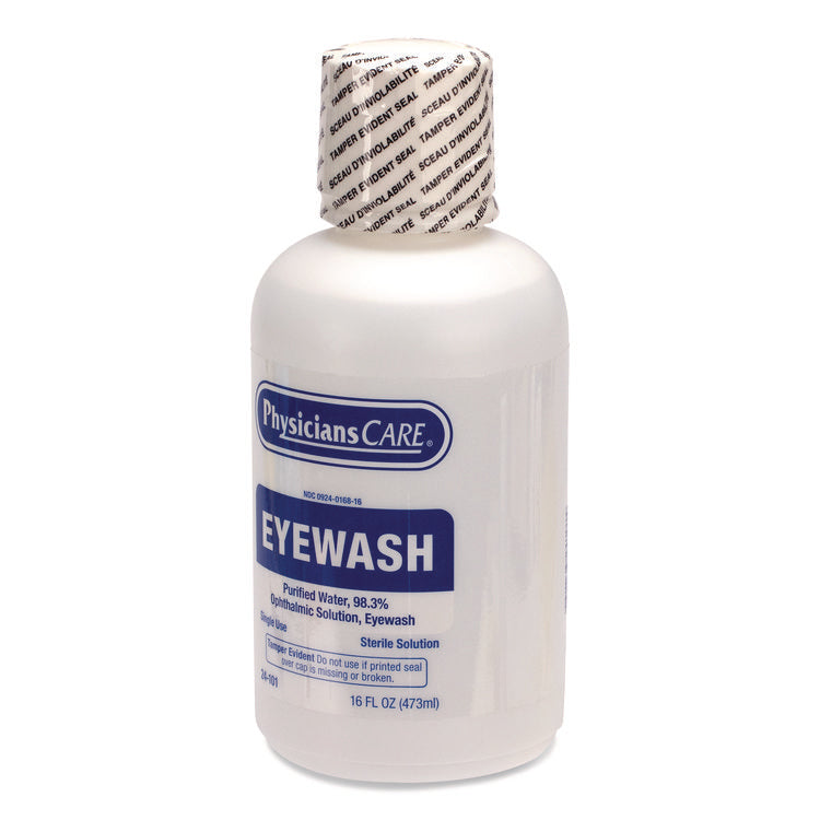 Eye Wash, 16 oz Bottle, 12/Carton