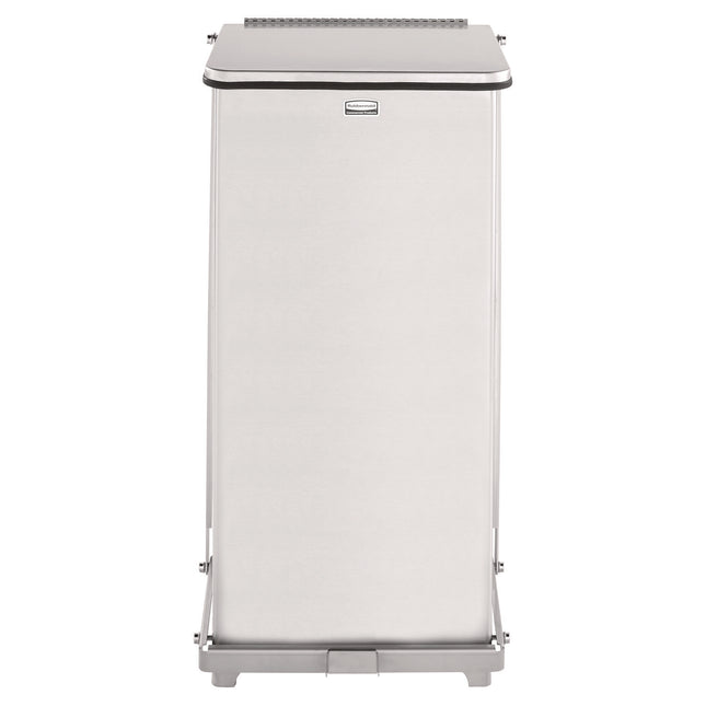 Defenders Heavy-Duty Steel Step Can, 6.5 gal, Stainless Steel