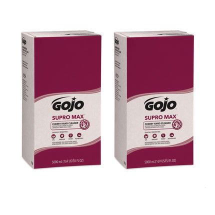 SUPRO MAX Heavy Duty Hand Cleaner, Refill for GOJO PRO TDX Touch-Free Dispenser, Cherry Scent, 5,000 mL, 2/Carton