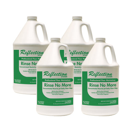 Rinse-No-More Floor Cleaner, Lemon Scent, 1 Gal, Bottle, 4/carton