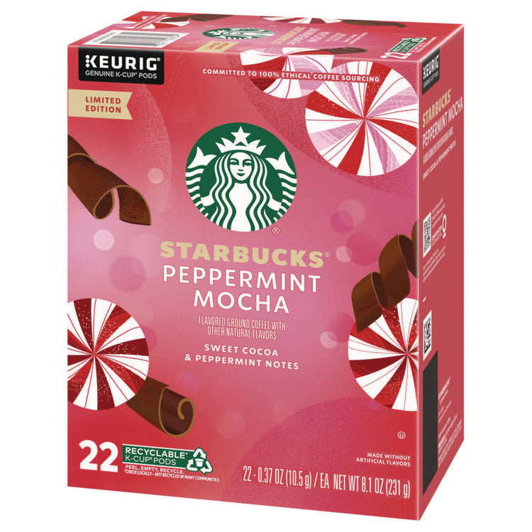 Peppermint Mocha K-Cup, 22/Box, 4/Carton