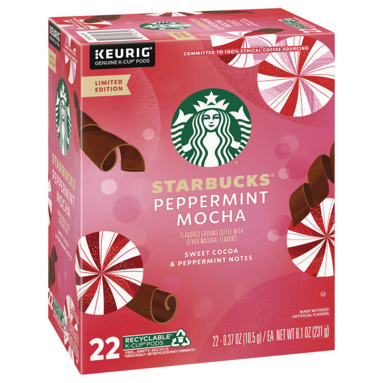 Peppermint Mocha K-Cup, 22/Box, 4/Carton