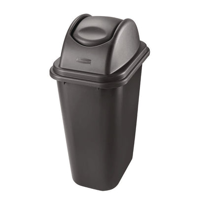 Rectangular Free-Swinging Plastic Lid, Black