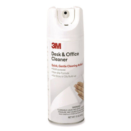 Desk And Office Spray Cleaner, 15 Oz Aerosol Spray, 12/carton