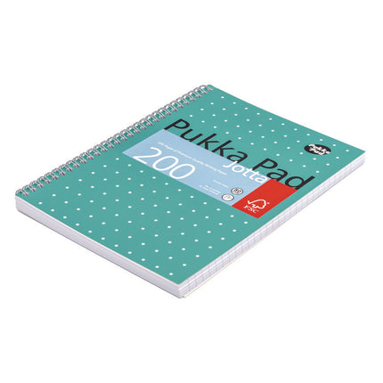 B5 Size Notebook, 1-Subject, Medium/College Rule, Metallic Green/White Cover, (100) 9.8 x 6.9 Sheets, 3/Pack