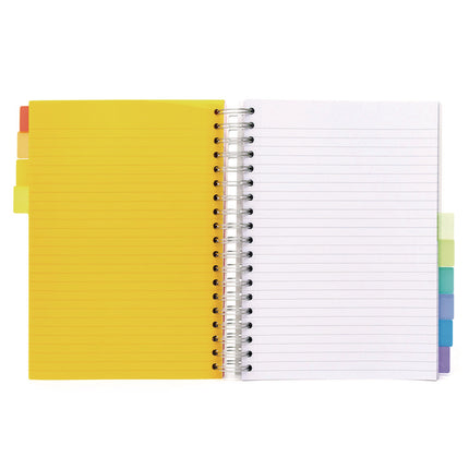 B5 Size 10-Subject Project Book, 10-Subject, Medium/College Rule, White Cover, (200) 9.8 x 6.9 Sheets