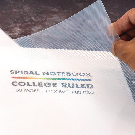 Letter Size Notebook, 1-Subject, Medium/College Rule, White Cover, (80) 11 x 8.5 Sheets, 3/Pack