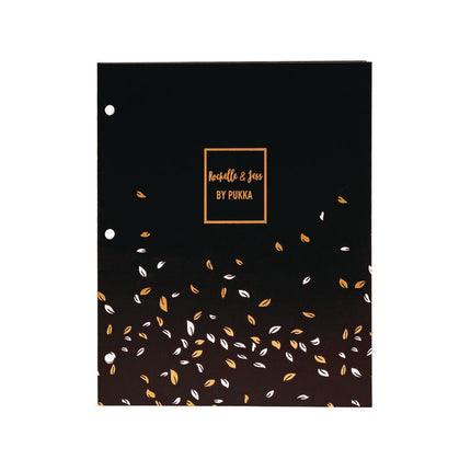 Two-Pocket Portfolio Folder, 1" Capacity, 9.6 x 11.9, Assorted Floral, 6/Pack