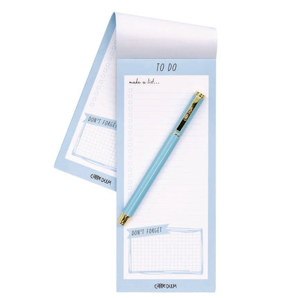 Magnetic To Do List, Unruled, 60 Blue/White 3.5 x 8.5 Sheets, 6/Pack