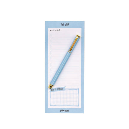 Magnetic To Do List, Unruled, 60 Blue/White 3.5 x 8.5 Sheets, 6/Pack