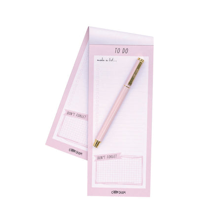 Magnetic To Do List, Unruled, 60 Pink/White 3.5 x 8.5 Sheets, 6/Pack
