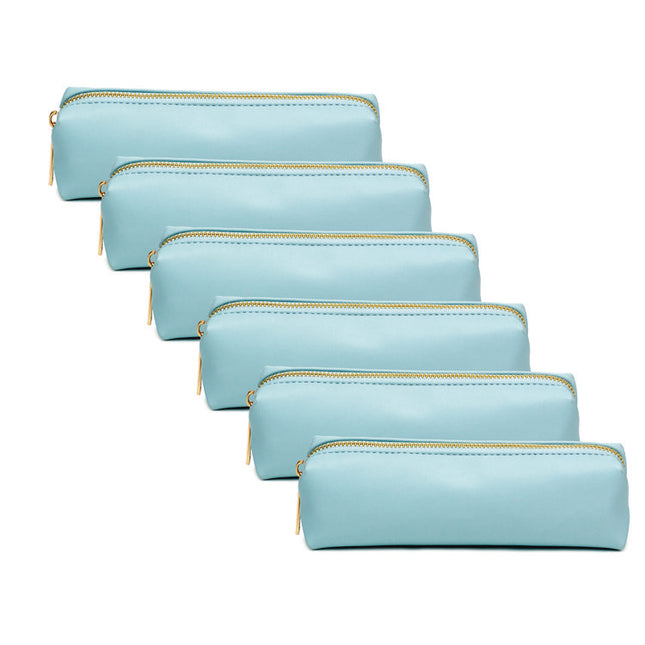 Pencil Case, 7.9" x 2" x 2", Blue