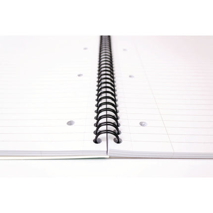 Letter Size Notebook, 1-Subject, Medium/College Rule, Metallic Green/White Cover, (100) 11 x 8.5 Sheets, 3/Pack