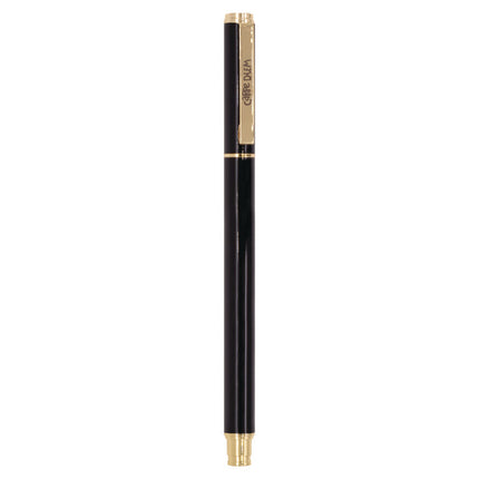 Carpe Diem Metal Gel Pen, Stick, Medium 0.7 mm, Black Ink, Black Barrel, 6/Pack