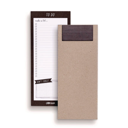 Magnetic To Do List, Unruled, 60 Black/White 3.5 x 8.5 Sheets, 6/Pack