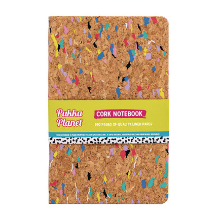 Soft Cover Eco Notebook, 1-Subject, Medium/College Rule, Tan/Multicolor Cover, (96) 8.27 x 5.24 Sheets