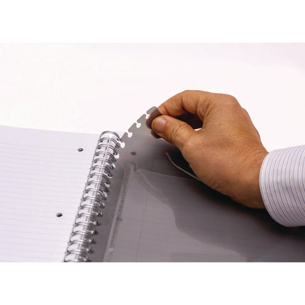 Letter Size Project Book, 5-Subject, Medium/College Rule, Metallic Green/White Cover, (100) 11 x 8.5 Sheets, 3/Pack