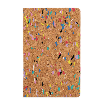 Soft Cover Eco Notebook, 1-Subject, Medium/College Rule, Tan/Multicolor Cover, (96) 8.27 x 5.24 Sheets