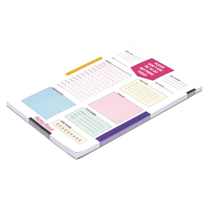 Eco Daily Planning Pad, Pukka Planet Artwork/Formatting, 9.84 x 7.48, White/Multicolor Sheets, 60-Days: Undated