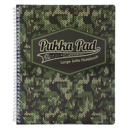Letter Size Notebook, 1-Subject, Medium/College Rule, Green/Black Cover, (100) 11 x 8.5 Sheets, 3/Pack